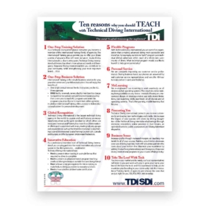 TDI Top Ten Reasons to Teach Brochure-0